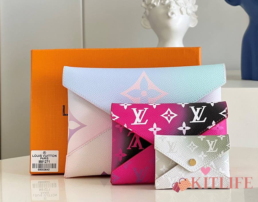 Louis Vuitton Sunrise Pastel Kirigami Pochette Bag Pouches M81271 FRANCE  NEW!