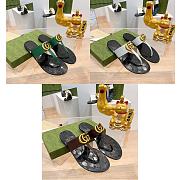 Kitlife Gucci Double G leather thong sandals - 3 styles  - 1