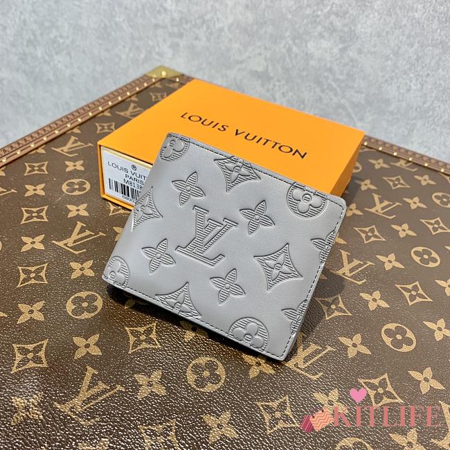 Kitlife Louis Vuitton MULTIPLE WALLET Gray Monogram Shadow - M81383 - 11.5 x 9.0 x 1.5 - 1