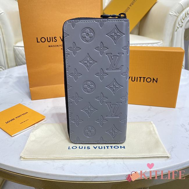 Kitlife Louis Vuitton ZIPPY WALLET VERTICAL Anthracite gray - M81384  - 10 x 20 x 2 cm - 1