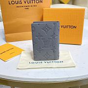 Kitlife Louis Vuitton POCKET ORGANIZER Anthracite gray - M81382  - 8 x 11 x 1 cm - 6