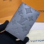 Kitlife Louis Vuitton POCKET ORGANIZER Anthracite gray - M81382  - 8 x 11 x 1 cm - 5
