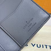 Kitlife Louis Vuitton POCKET ORGANIZER Anthracite gray - M81382  - 8 x 11 x 1 cm - 4