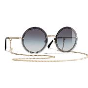 Kitlife Chanel sunglasses 2021 pale gold Golden Grey - 1