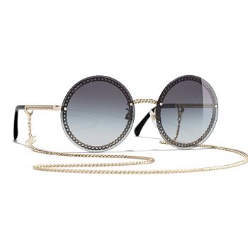 Kitlife Chanel sunglasses 2021 pale gold Golden Grey