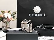 Kitlife Chanel Silver Flap Bag - 99139 - 7*12*4*cm - 5