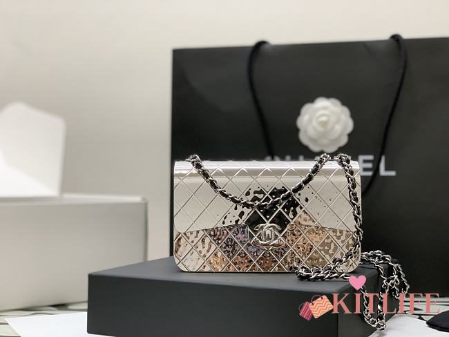 Kitlife Chanel Silver Small Flap Bag - 99141 - 18cm - 1