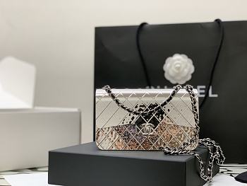 Kitlife Chanel Silver Small Flap Bag - 99141 - 18cm