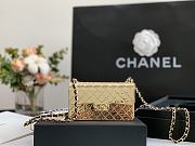 Kitlife Chanel Golden Mini Flap Bag - 99139 - 7*12*4*cm - 1