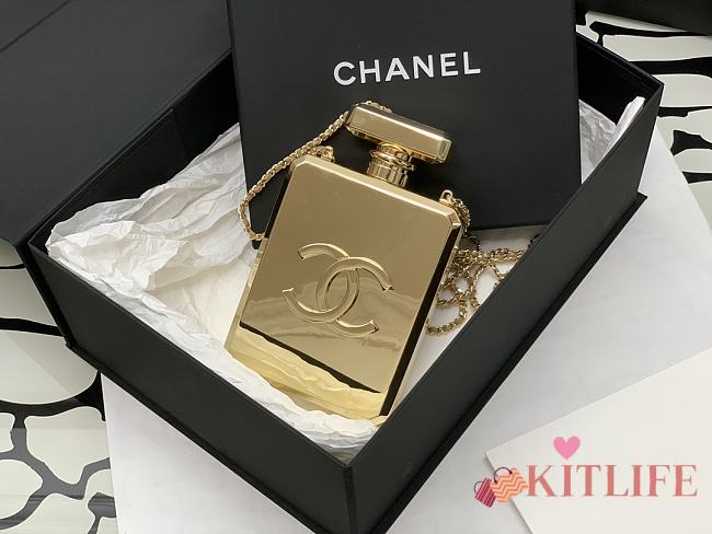 Kitlife Chanel Evening Metal Gold Bag - 16*9*3.5*cm - 1