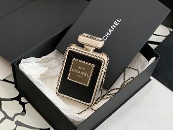 Kitlife Chanel Evening Bag Lambskin, plexi & gold-tone metal black - 16*9*3.5*cm