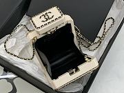 Kitlife Chanel Evening Bag Lambskin, plexi & gold-tone metal black - 16*9*3.5*cm - 5