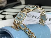 Kitlife Chanel Small Flap Bag Double C Blue - 13*9.5*6*cm - 5