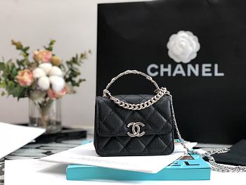 Kitlife Chanel Small Flap Bag Double C Black - 13*9.5*6*cm