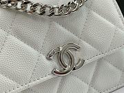 Kitlife Chanel Small Flap Bag Double C White - 13*9.5*6*cm - 3