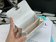 Kitlife Chanel Small Flap Bag Double C White - 13*9.5*6*cm - 2
