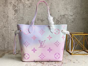 Kitlife Louis Vuitton NEVERFULL MM TOTE BAG Pastel Spring In The City - M46077 - 31 x 28 x 14 cm