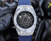 Kitlife Hublot Big Bang Sang Bleu Titanium Watch Black/Blue - 1