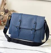 Kitlife Louis Vuitton Trunk messenger Blue Bag Monogram embossed Taurillon leather - M58494 - 33 x 28 x 11 cm - 1