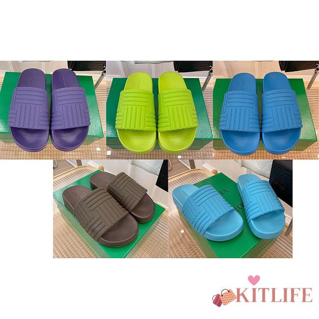 Ktilife BOTTEGA VENETA Rubber Carpet Slides (5 colors) - 1