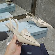 Kitlife Prada Brushed leather slingback pumps cream  - 3