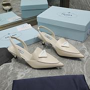 Kitlife Prada Brushed leather slingback pumps cream  - 5