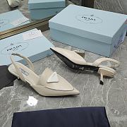 Kitlife Prada Brushed leather slingback pumps cream  - 6