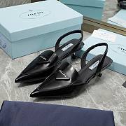 Kitlife Prada Brushed leather slingback pumps black - 1