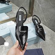 Kitlife Prada Brushed leather slingback pumps black - 6