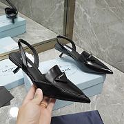 Kitlife Prada Brushed leather slingback pumps black - 4
