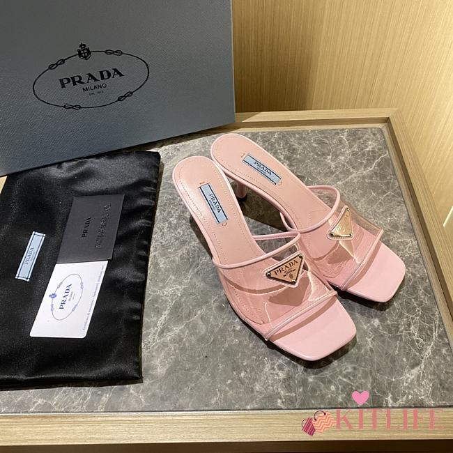 Kitlife Prada Logo-print Plexiglas slides 5cm (7 colors)  - 1