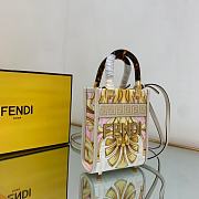 Kitlife Fendi Mini White Sunshine Shopper - 13×18×6.5 - 2