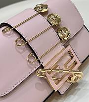 Kitlife Fendace Brooch mini baguette Fendace Pink leather bag - 20*13*5cm - 4