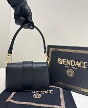 Kitlife Fendace Brooch mini baguette Fendace Black leather bag - 20*13*5cm - 3