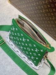 Kitlife Louis Vuitton Coussin PM Green Monogram-embossed puffy lambskin  - 4