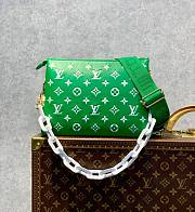 Kitlife Louis Vuitton Coussin PM Green Monogram-embossed puffy lambskin  - 1