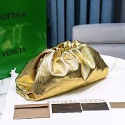 Kitlife Bottega Veneta Metallised leather clutch gold pouch - 38x18x18cm - 3