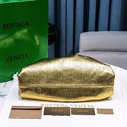 Kitlife Bottega Veneta Metallised leather clutch gold pouch - 38x18x18cm - 6