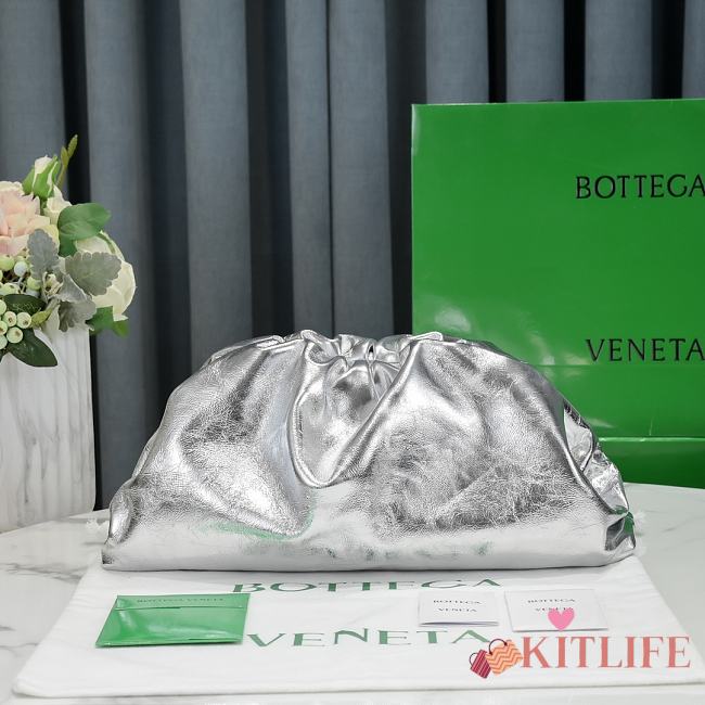 Kitlife Bottega Veneta clutch silver pouch - 38x18x18cm - 1