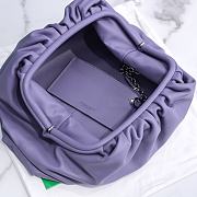 Kitlife Bottega Veneta Leather Purple Pouch - 40x18x18cm - 2