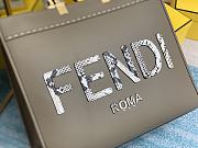 Kitlife Fendi Sunshine Large Grey leather and elaphe shopper - 40.5x35x21.5 cm - 6