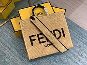 Kitlife Fendi Sunshine Medium Woven straw shopper - 35x31x17cm - 6