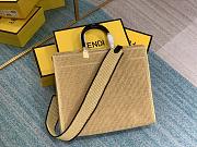 Kitlife Fendi Sunshine Medium Woven straw shopper - 35x31x17cm - 3