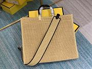 Kitlife Fendi Sunshine Large Woven straw shopper - 40.5x35x21.5cm - 3