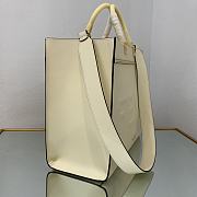 Kitlife Fendi Sunshine MediumWhite leather shopper - 35x31x17cm - 5