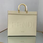 Kitlife Fendi Sunshine Large white leather shopper - 40.5x35x21.5 cm - 1