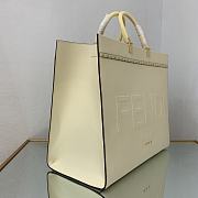 Kitlife Fendi Sunshine Large white leather shopper - 40.5x35x21.5 cm - 6