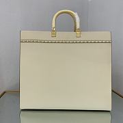 Kitlife Fendi Sunshine Large white leather shopper - 40.5x35x21.5 cm - 4