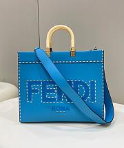 Kitlife Fendi Sunshine Medium Blue Bag - 35x31x17cm - 1