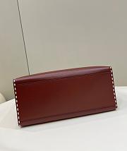 Kitlife Fendi Sunshine Medium Burgundy Bag - 35x31x17cm - 3